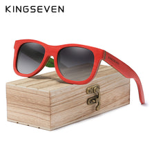 Load image into Gallery viewer, KINGSEVEN Handmade 2020 Natural Wooden Men&#39;s Glasses Polarized Sunglasses Gradient Lens Women Traveling Vintage Oculos De Sol