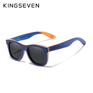 KINGSEVEN Handmade 2020 Natural Wooden Men's Glasses Polarized Sunglasses Gradient Lens Women Traveling Vintage Oculos De Sol