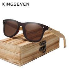 Load image into Gallery viewer, KINGSEVEN 2019 Bamboo Polarized Sunglasses Men Wooden Sun glasses Women Brand Original Wood Glasses Oculos de sol masculino