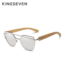 Load image into Gallery viewer, KINGSEVEN Handmade Wood Sunglasses Men Bamboo Sunglass Women Brand Design Original Wood Glasses Oculos de sol masculino