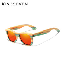 Load image into Gallery viewer, KINGSEVEN 2020 Retro Bamboo Sunglasses Men Women Polarized Mirror UV400 Sun Glasses Full Frame Wood Shades Goggles Handmade