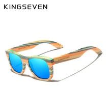 Load image into Gallery viewer, KINGSEVEN 2020 Retro Bamboo Sunglasses Men Women Polarized Mirror UV400 Sun Glasses Full Frame Wood Shades Goggles Handmade