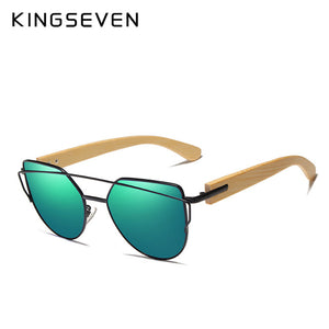 KINGSEVEN 2020 Handmade Wood Sunglasses Men Bamboo Sunglass Women Brand Design Original Wood Glasses Oculos de sol masculino