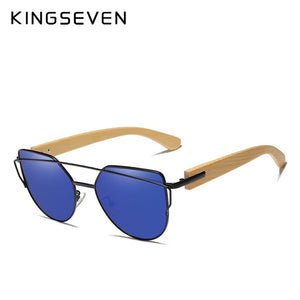 KINGSEVEN 2020 Handmade Wood Sunglasses Men Bamboo Sunglass Women Brand Design Original Wood Glasses Oculos de sol masculino